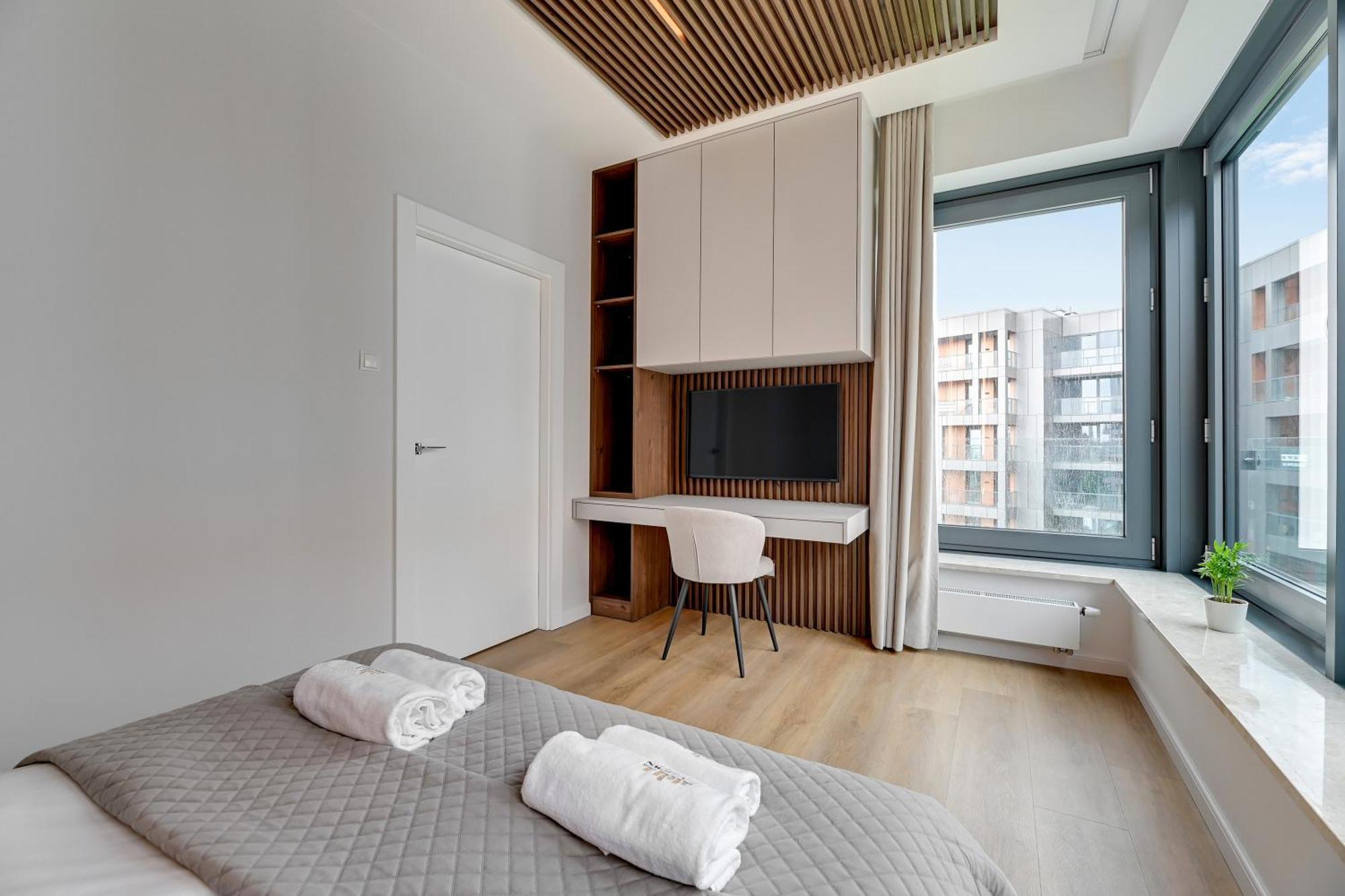Brabank Riverside - Sauna, Business & Gym By Downtown Apartments Gdańsk Værelse billede
